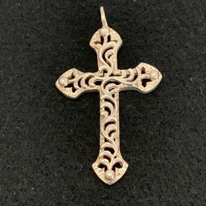 Korupaja Helmi Ornate Bronze Cross Pendant
